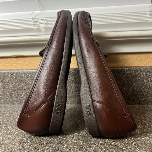 SAS Tripad Comfort Womens Sz 8 S Leather Flats Casual Brown Slip On Loafer Shoes - Picture 4 of 10